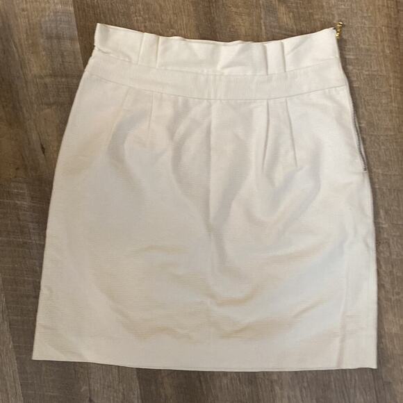 Kate Spade “Skirt the Rules” Ivory High Waist Skirt Size 8 - Picture 1 of 7